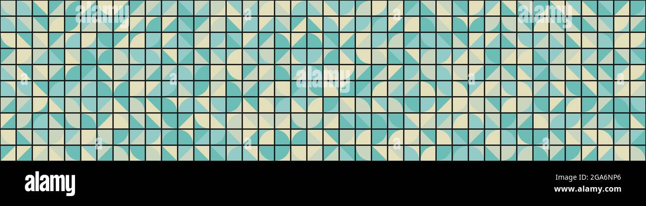 Abstract Geometrical generative computational art illustration Stock Vector