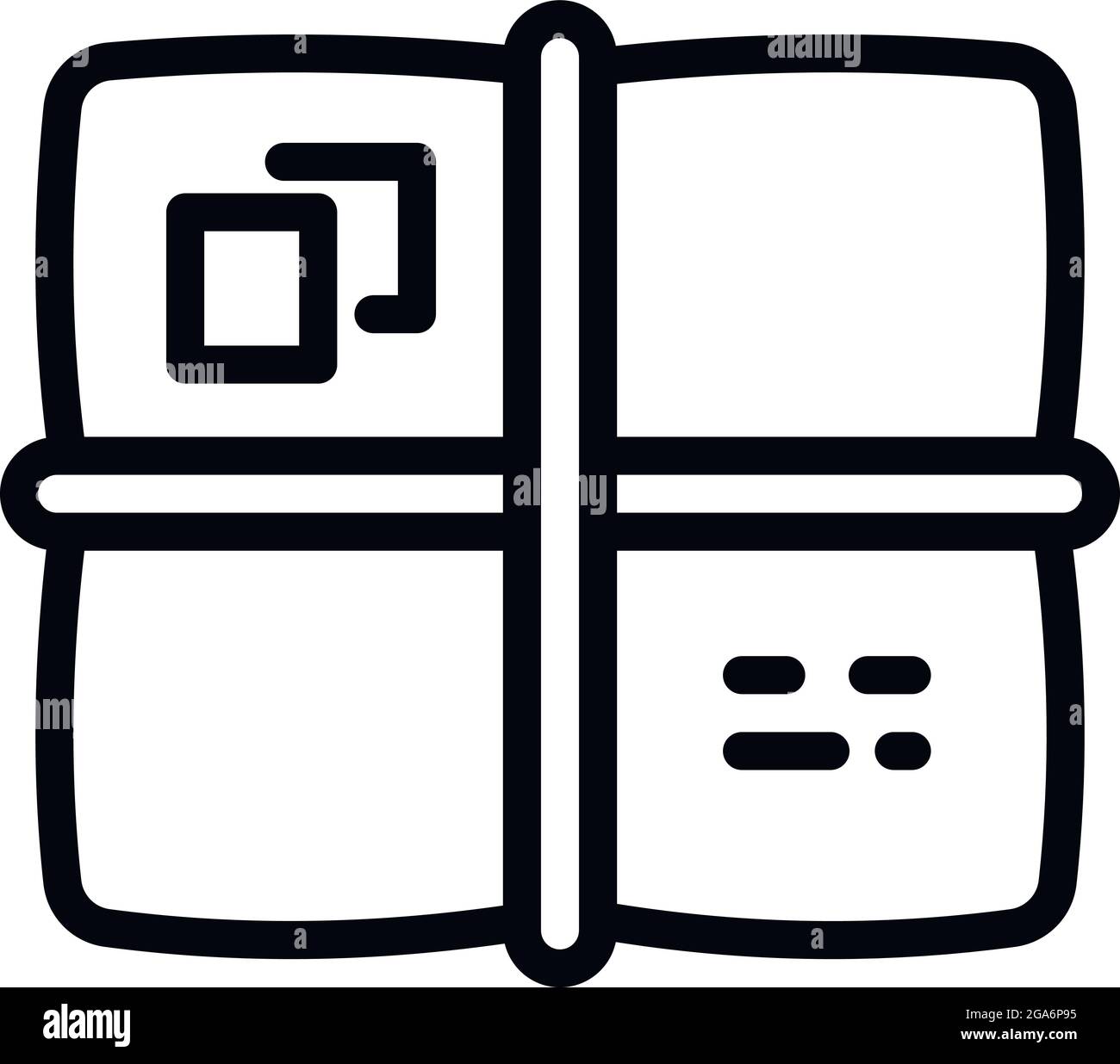 Parcel box icon. Outline parcel box vector icon for web design isolated on white background Stock Vector