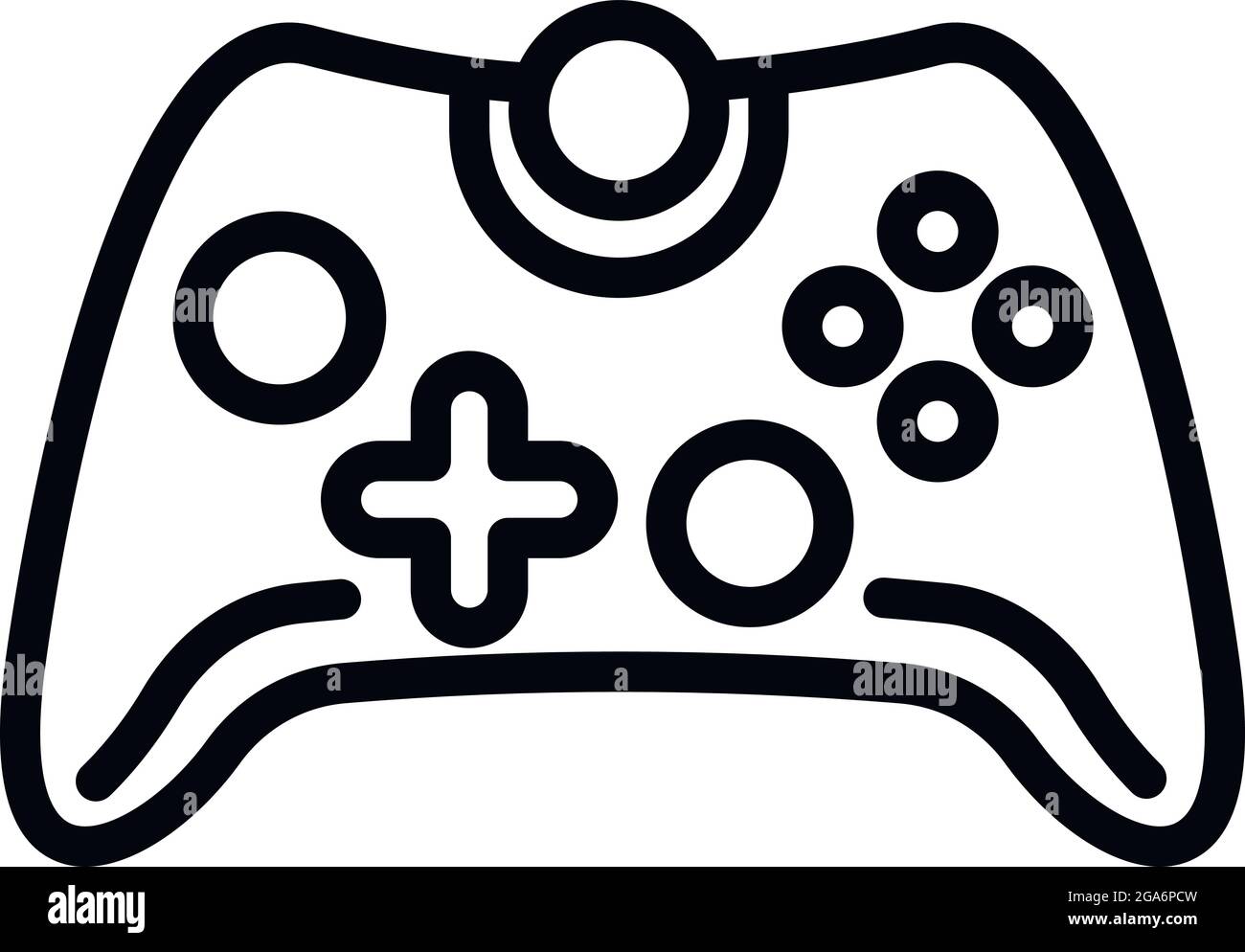 Joystick icon. Outline joystick vector icon for web design isolated on ...