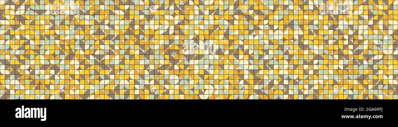 Abstract Geometrical generative computational art illustration Stock Vector