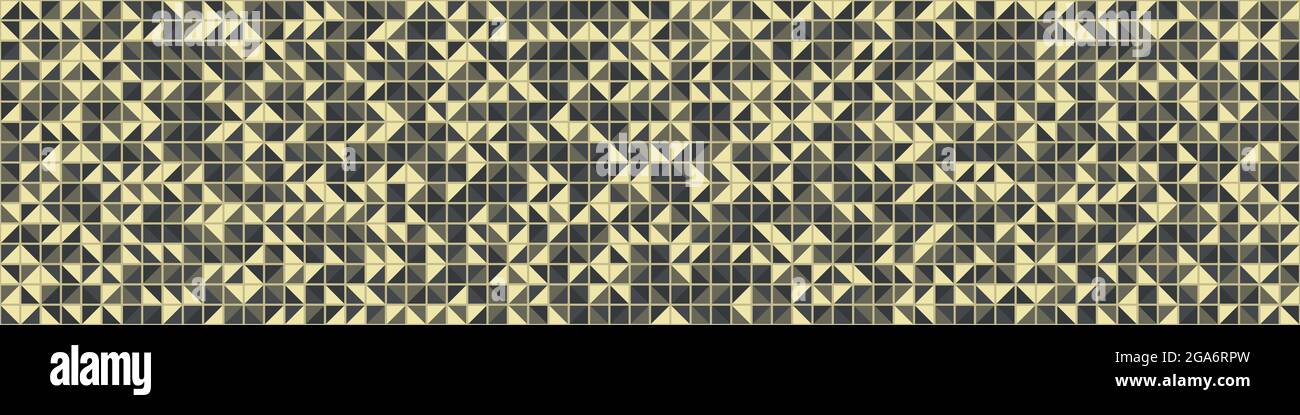 Abstract Geometrical generative computational art illustration Stock Vector