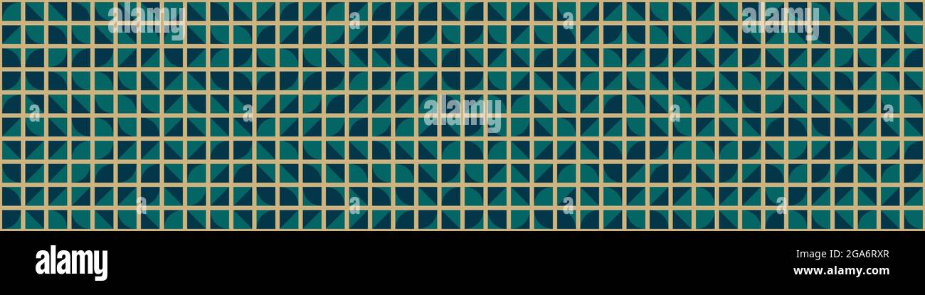 Abstract Geometrical generative computational art illustration Stock Vector