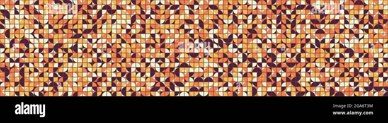 Abstract Geometrical generative computational art illustration Stock Vector