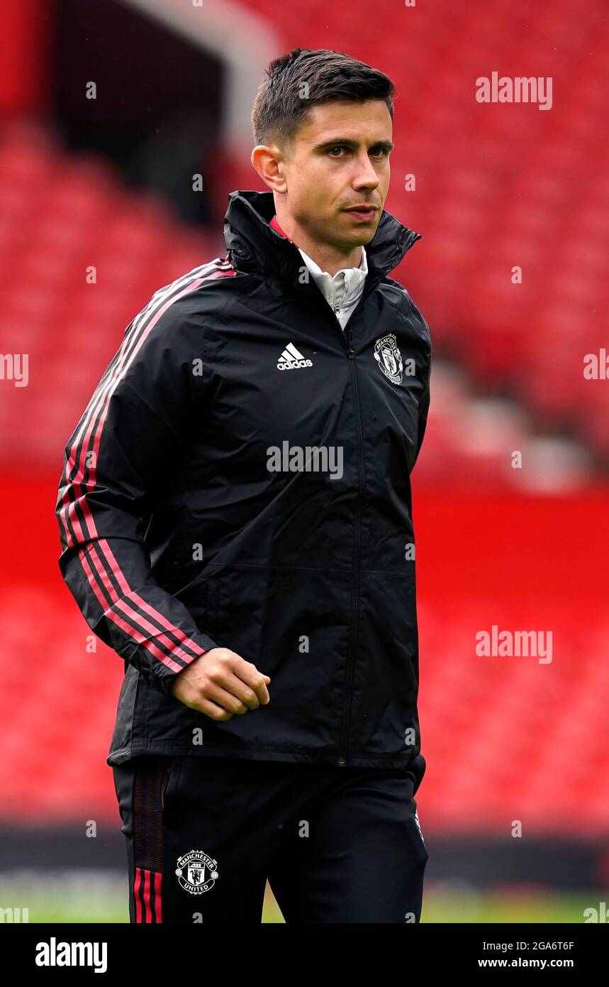 Manchester, England, 28th July 2021. Eric Ramsay first team coach of Manchester United during the Pre Season Friendly match at Old Trafford, Manchester. Picture credit should read: Andrew Yates / Sportimage Stock Photo