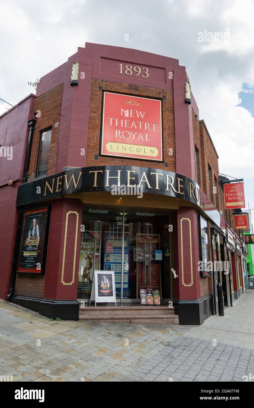 New Theatre Royal Lincoln entrance Clasketgate Lincoln Lincolnshire 2021 Stock Photo