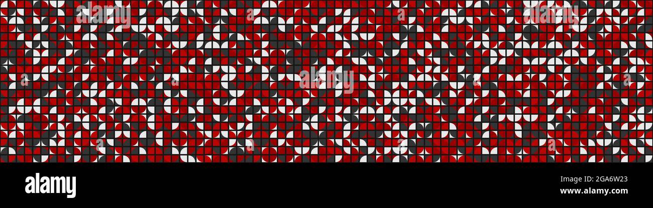 Abstract Geometrical generative computational art illustration Stock Vector