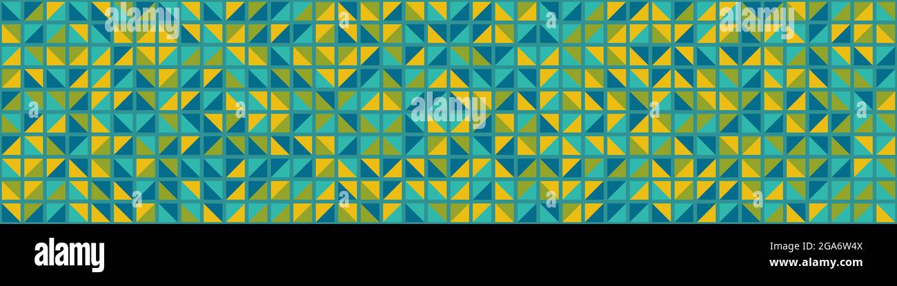 Abstract Geometrical generative computational art illustration Stock Vector