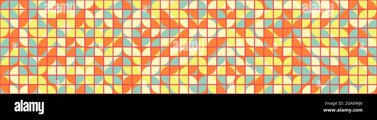 Abstract Geometrical generative computational art illustration Stock Vector