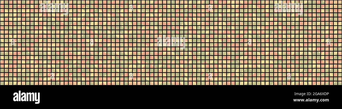 Abstract Geometrical generative computational art illustration Stock Vector