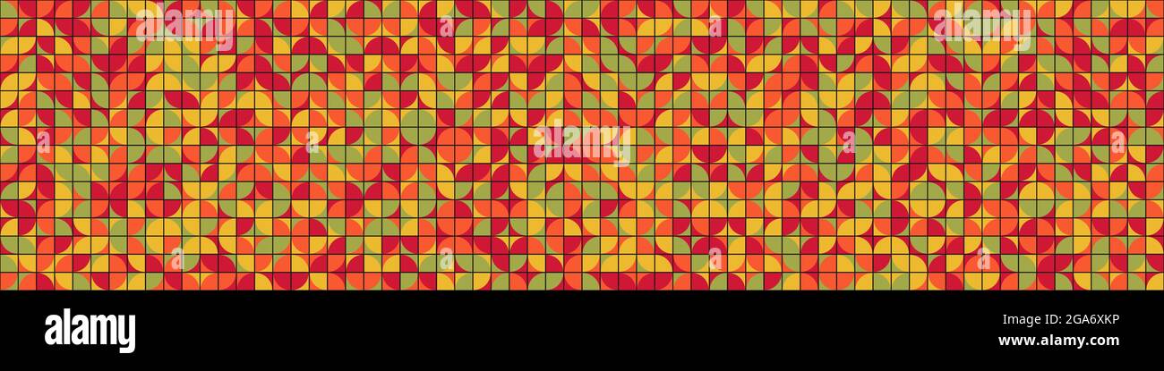 Abstract Geometrical generative computational art illustration Stock Vector