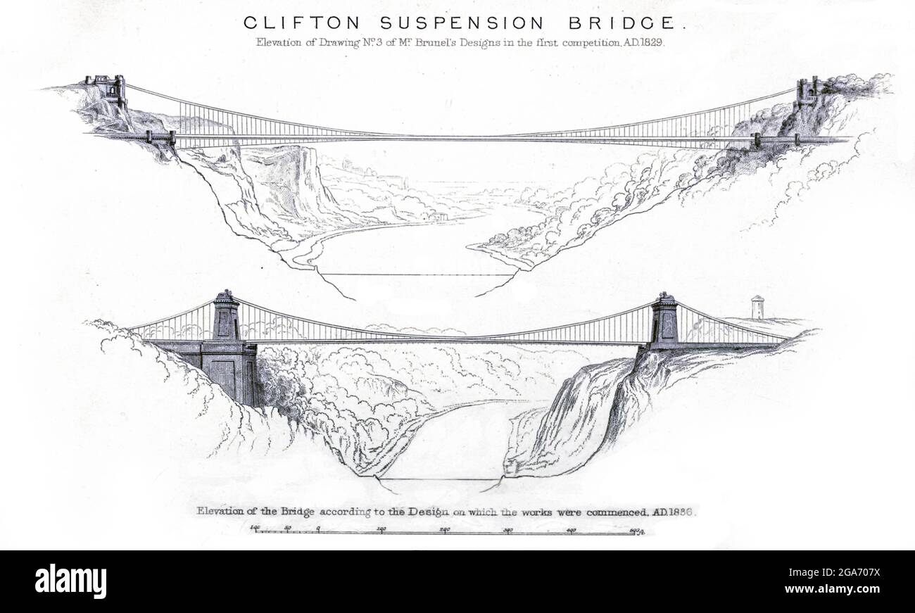 Clifton Suspension Bridge (Opened 1864) from the book The life of