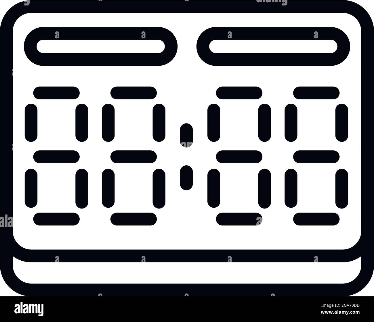 Basketball score board icon. Outline Basketball score board vector icon
