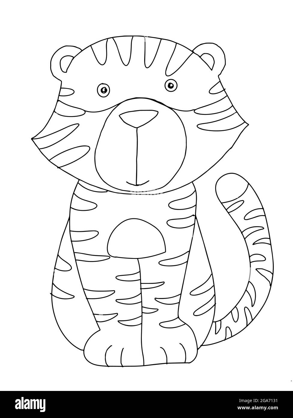 cute ,cartoon, tiger ,animal illustration drawing line Stock Photo - Alamy cute ,cartoon, tiger ,animal illustration drawing line Stock Photo - Alamy