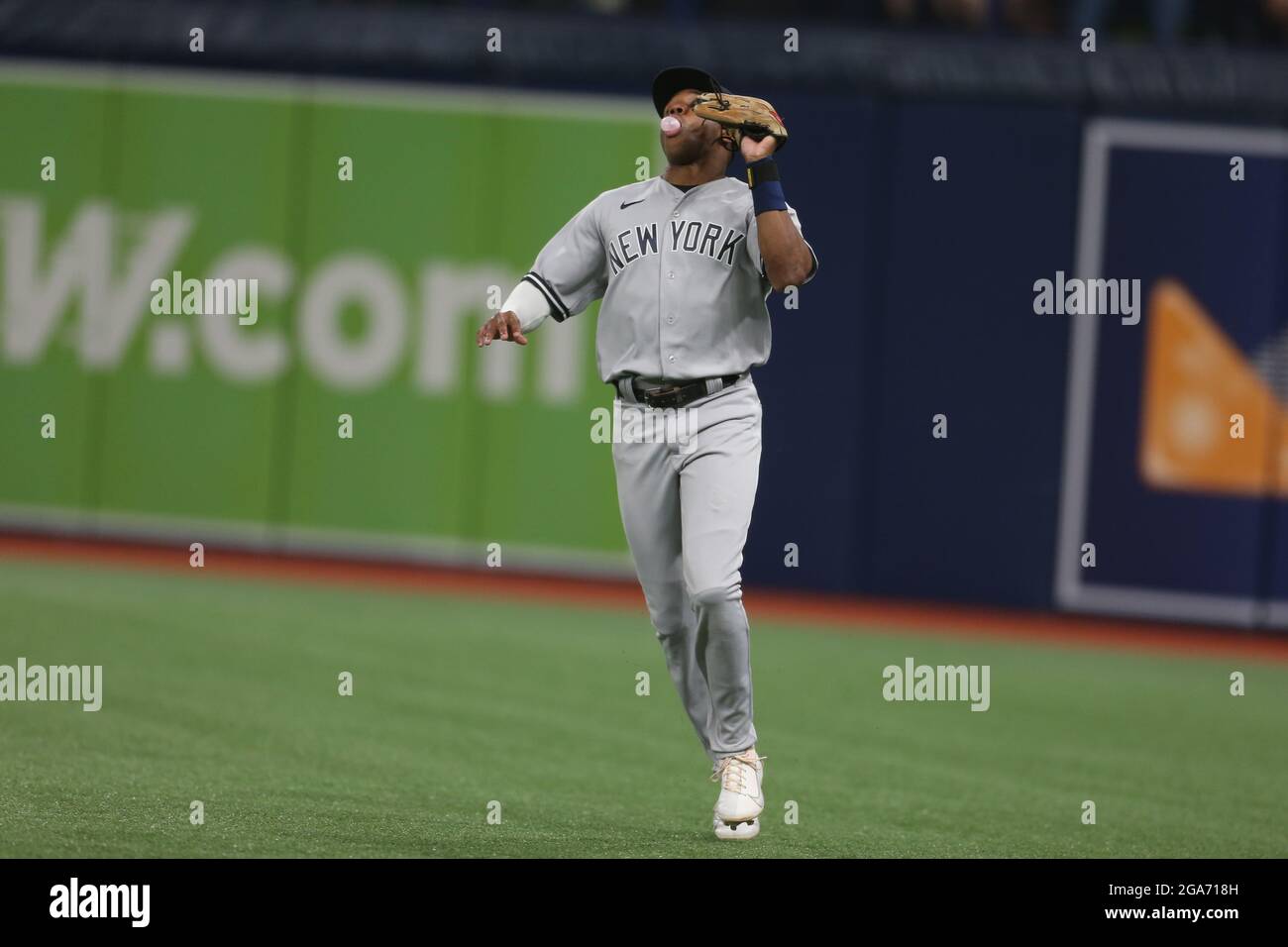 St. Petersburg, FL. USA; New York Yankees outfielder Aaron Judge (99