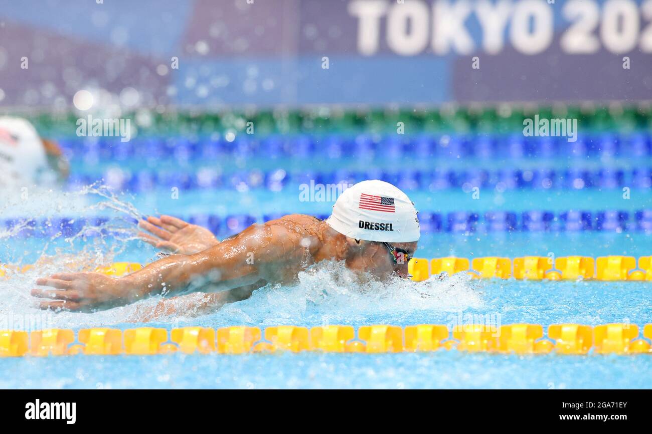 Tokyo, Japan. 29th July, 2021. Caeleb Dressel of the United States ...