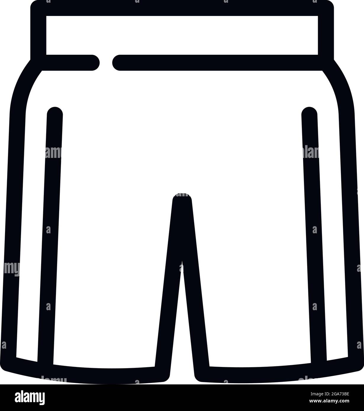 Basketball shorts icon. Outline Basketball shorts vector icon for web