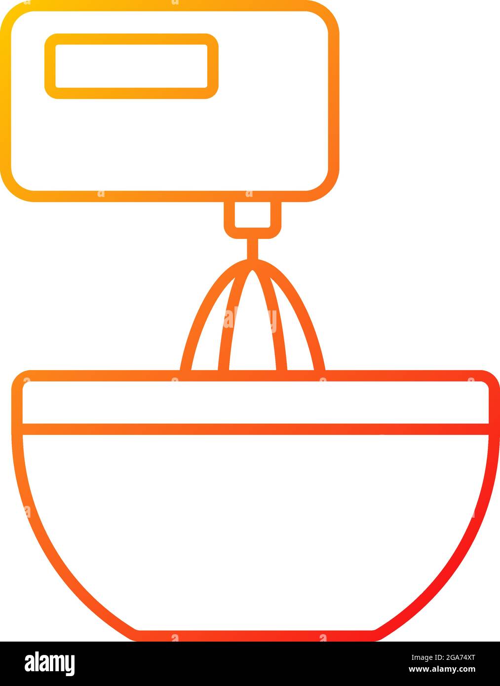 Mixer gradient linear vector icon Stock Vector