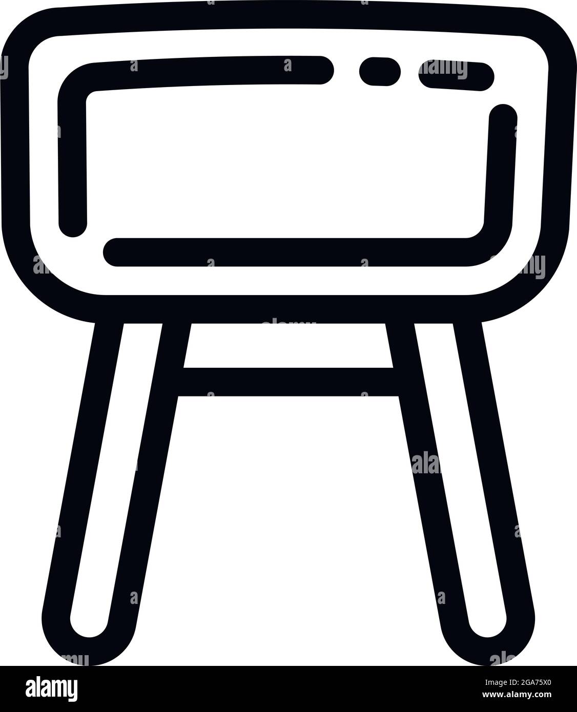 Gymnastics leather horse icon. Outline Gymnastics leather horse vector