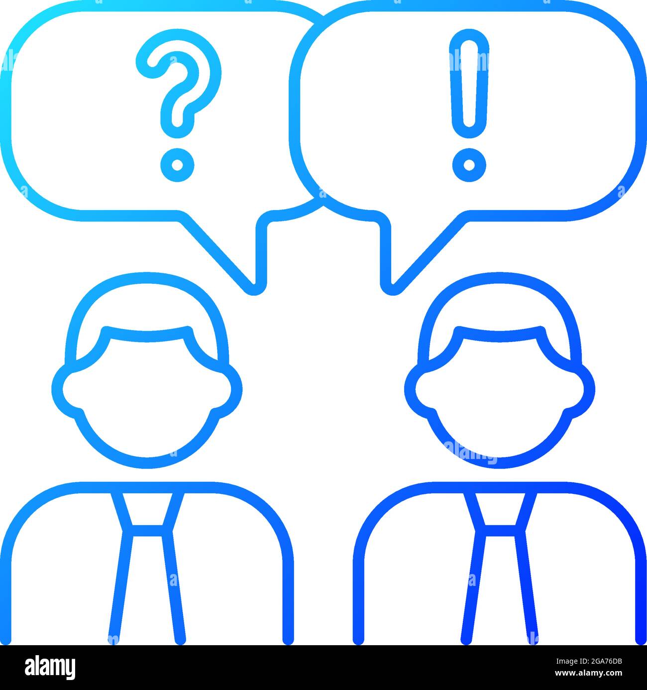 Communication gradient linear vector icon Stock Vector