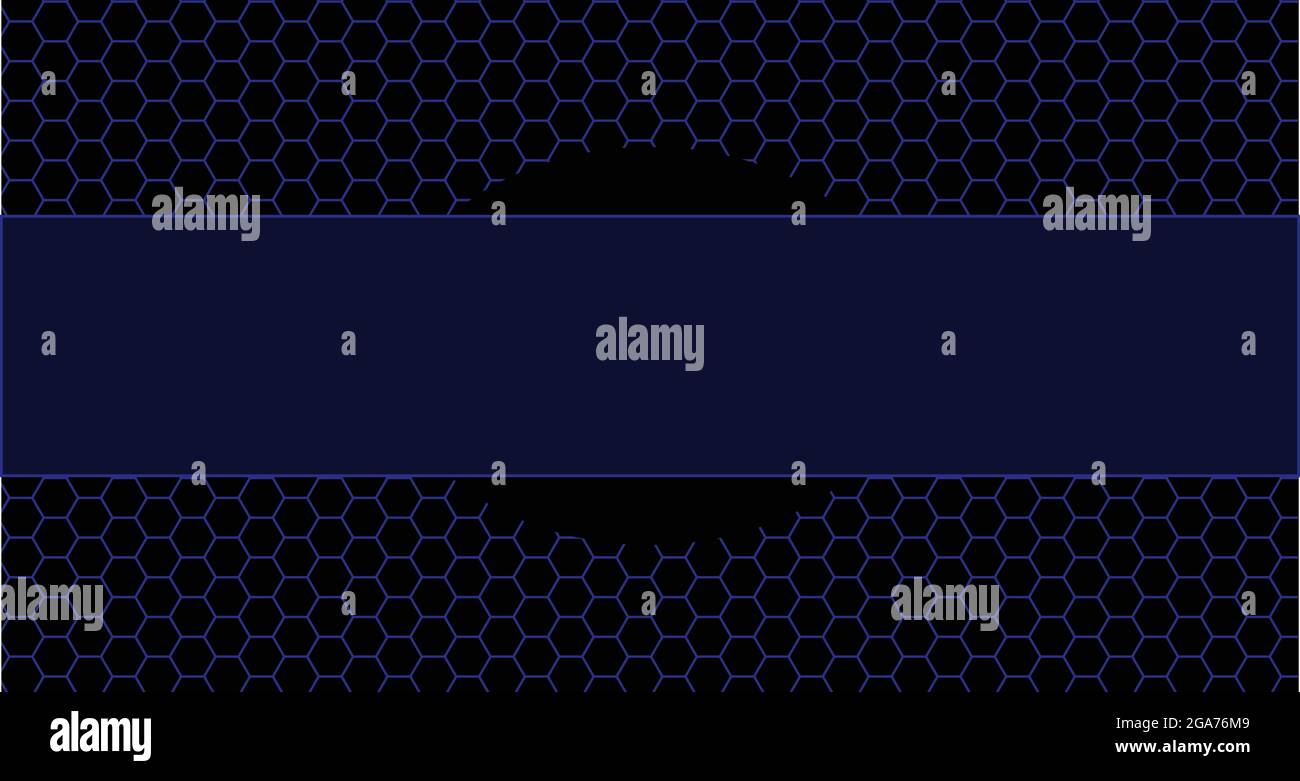 Abstract background of blue hexagons and blue banner Stock Vector Image ...
