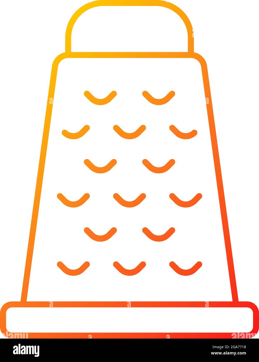 Grate for cooking gradient linear vector icon Stock Vector Image & Art ...