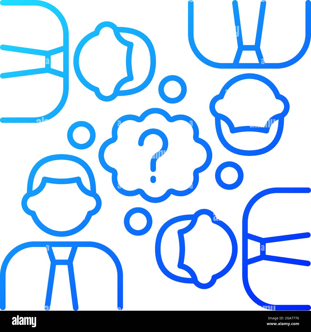 Collective thinking Stock Vector Images - Alamy
