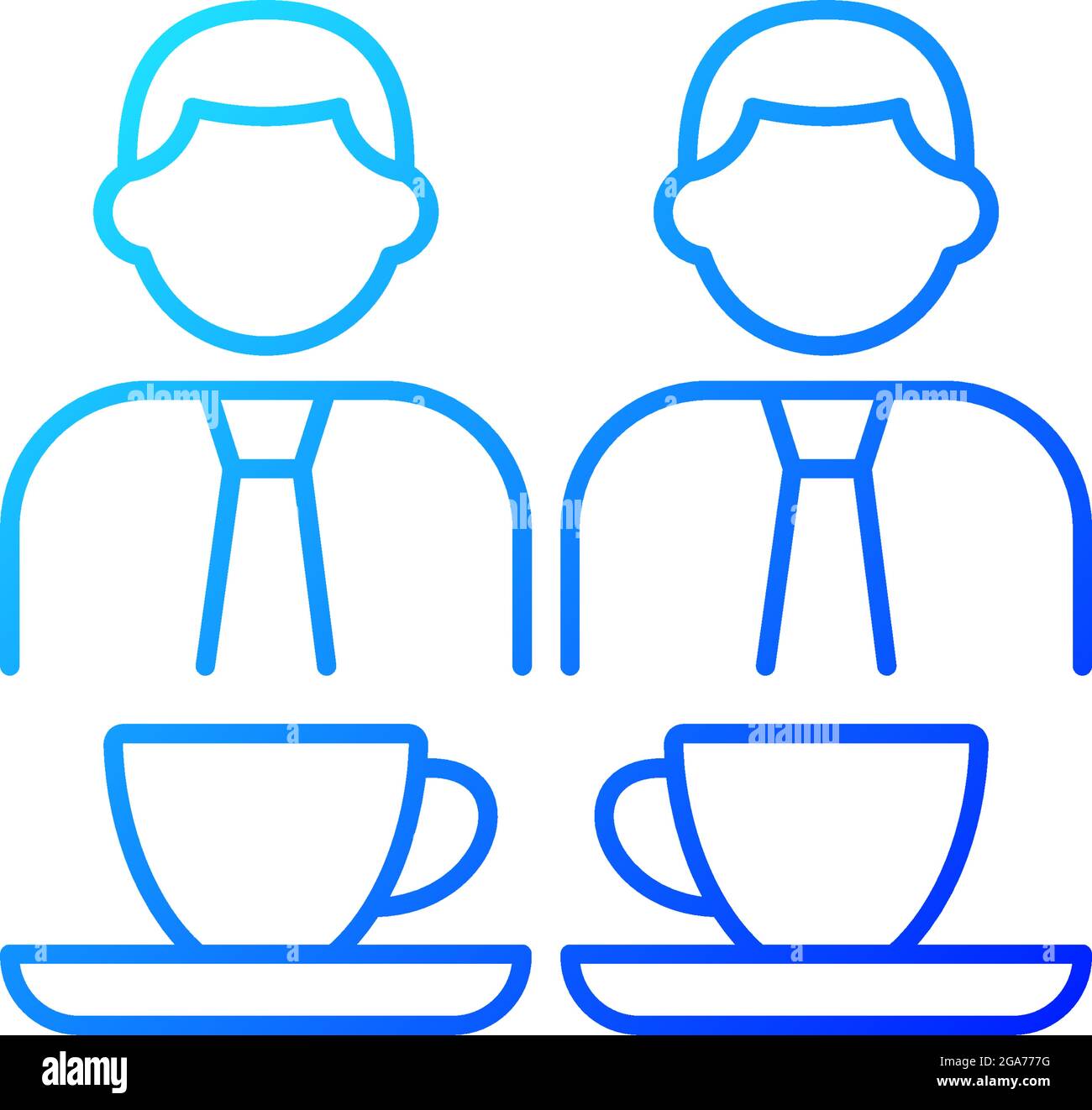 Common breaks gradient linear vector icon Stock Vector