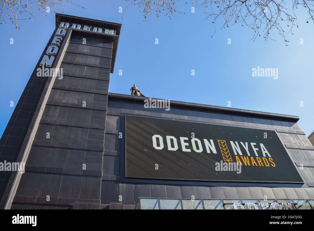 National Youth Film Academy NYFA Awards sign at Odeon West End