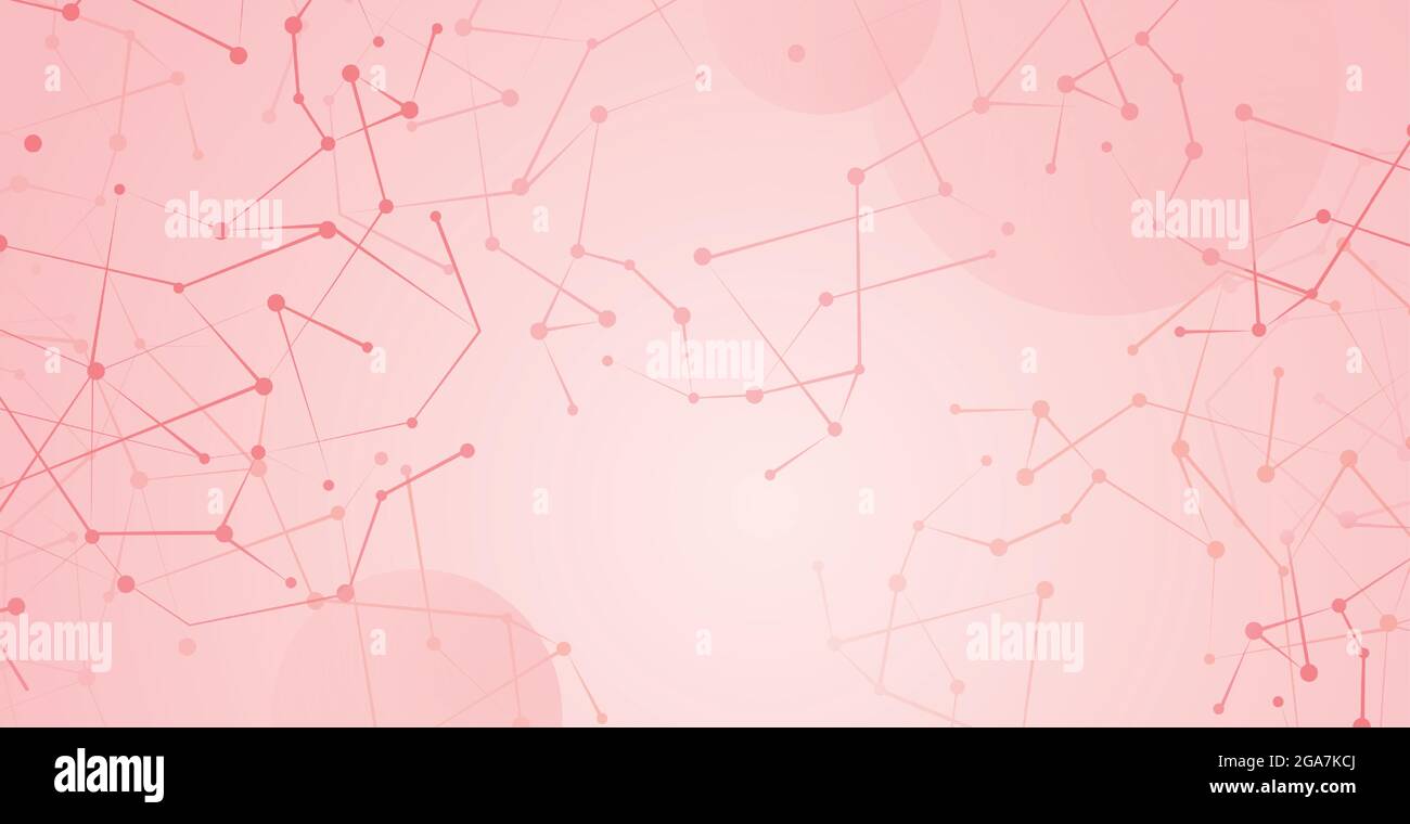 Abstract white background with lines and circles - Vector illustration ...