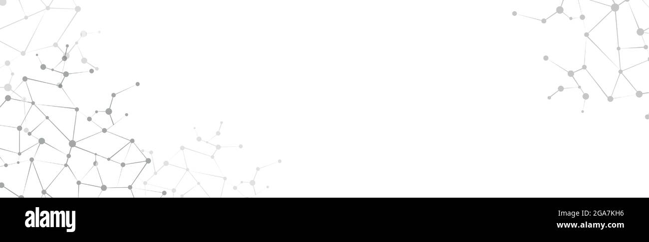 Abstract white background with lines and circles - Vector illustration ...
