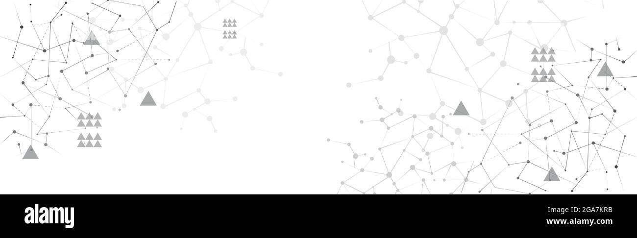 Abstract white background with lines and circles - Vector illustration ...