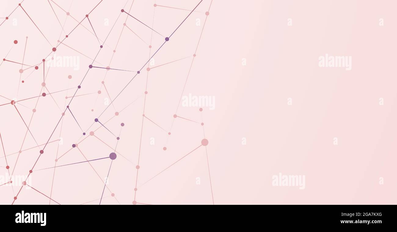 Abstract white background with lines and circles - Vector illustration ...