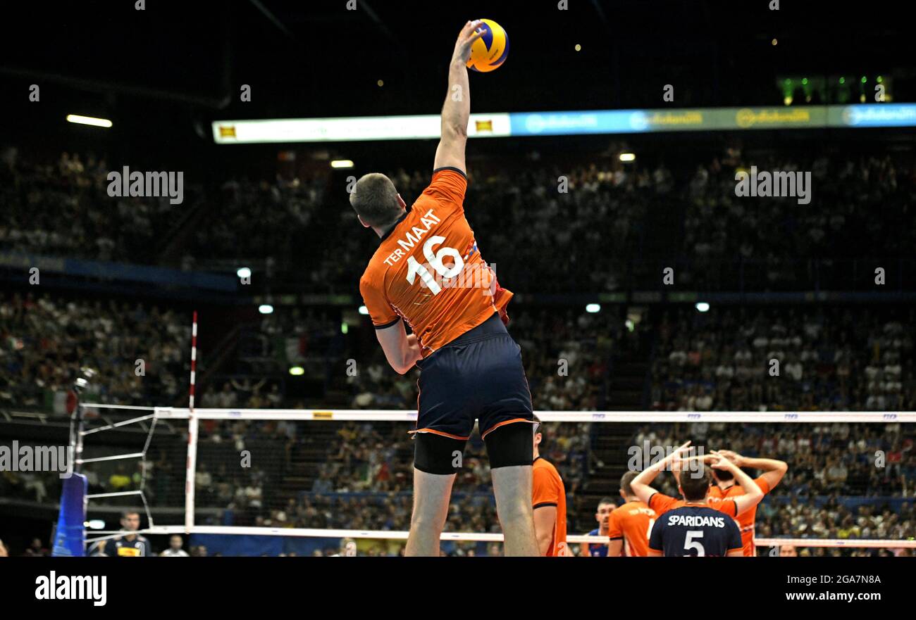 Volleyball Men's World Championship 2018, Italy vs Netherlands, at the Forum indoor arena, in