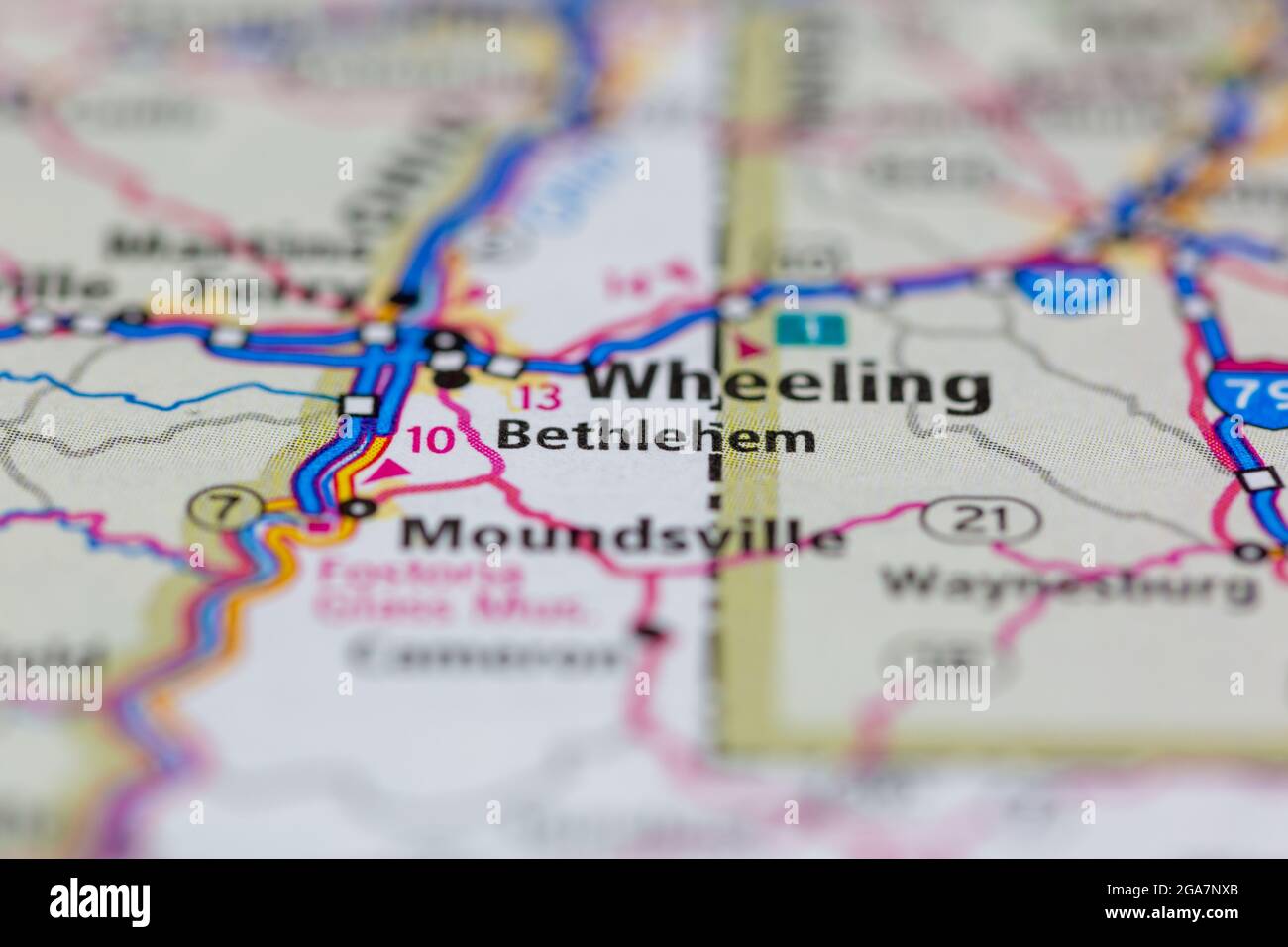 Bethlehem virginia map hires stock photography and images Alamy
