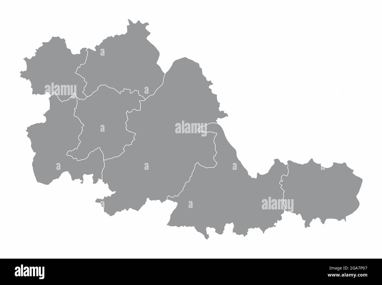 West Midlands County Map West Midlands County Administrative Map Isolated On White Background,  England Stock Vector Image & Art - Alamy