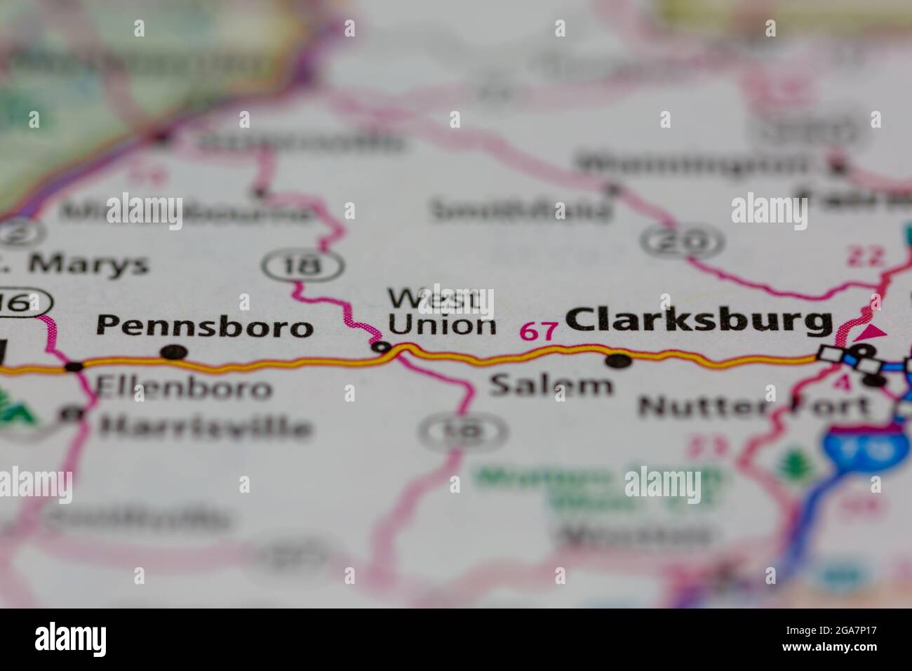 Map of west union virginia hires stock photography and images Alamy