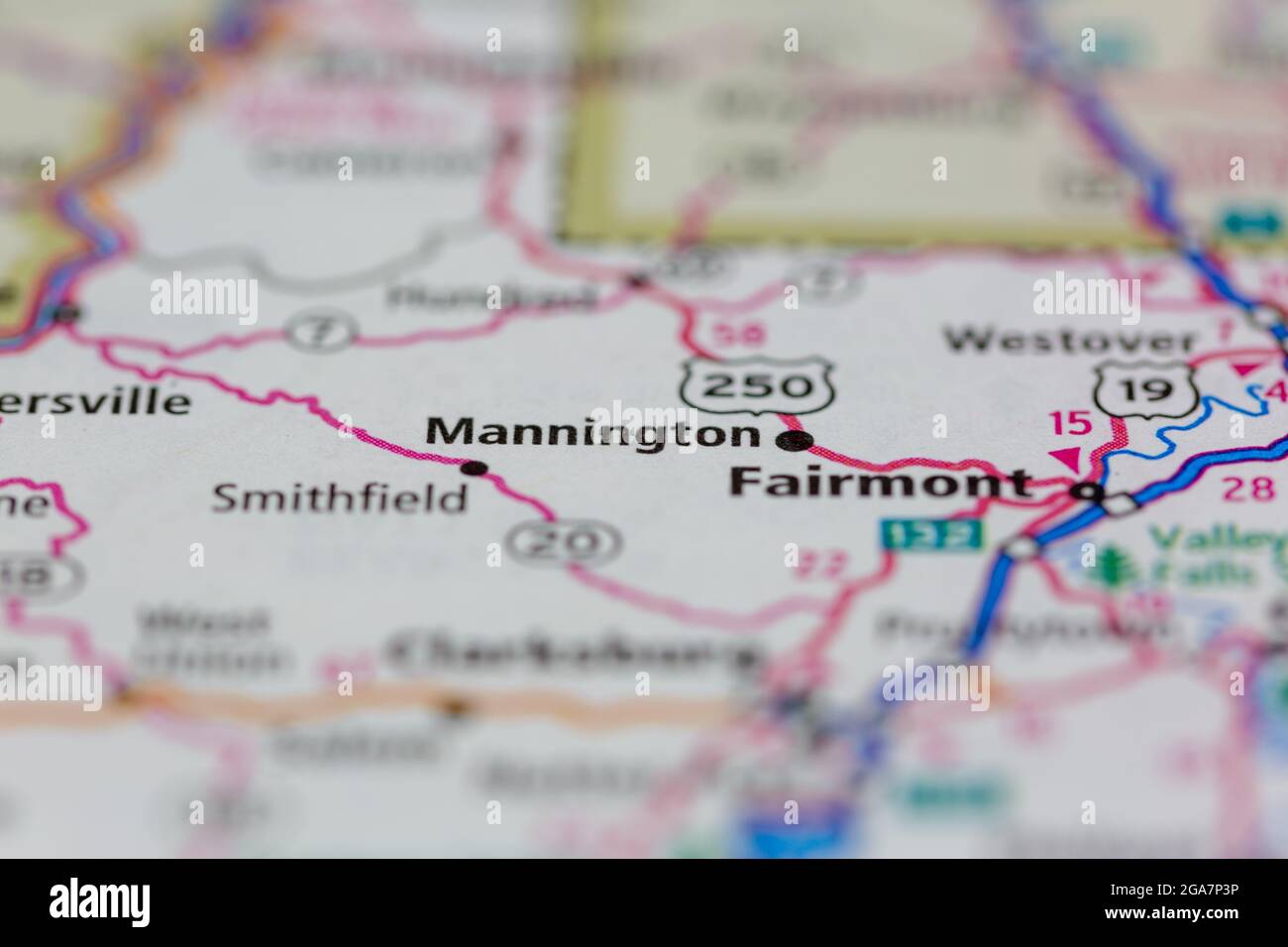 Map of mannington hires stock photography and images Alamy