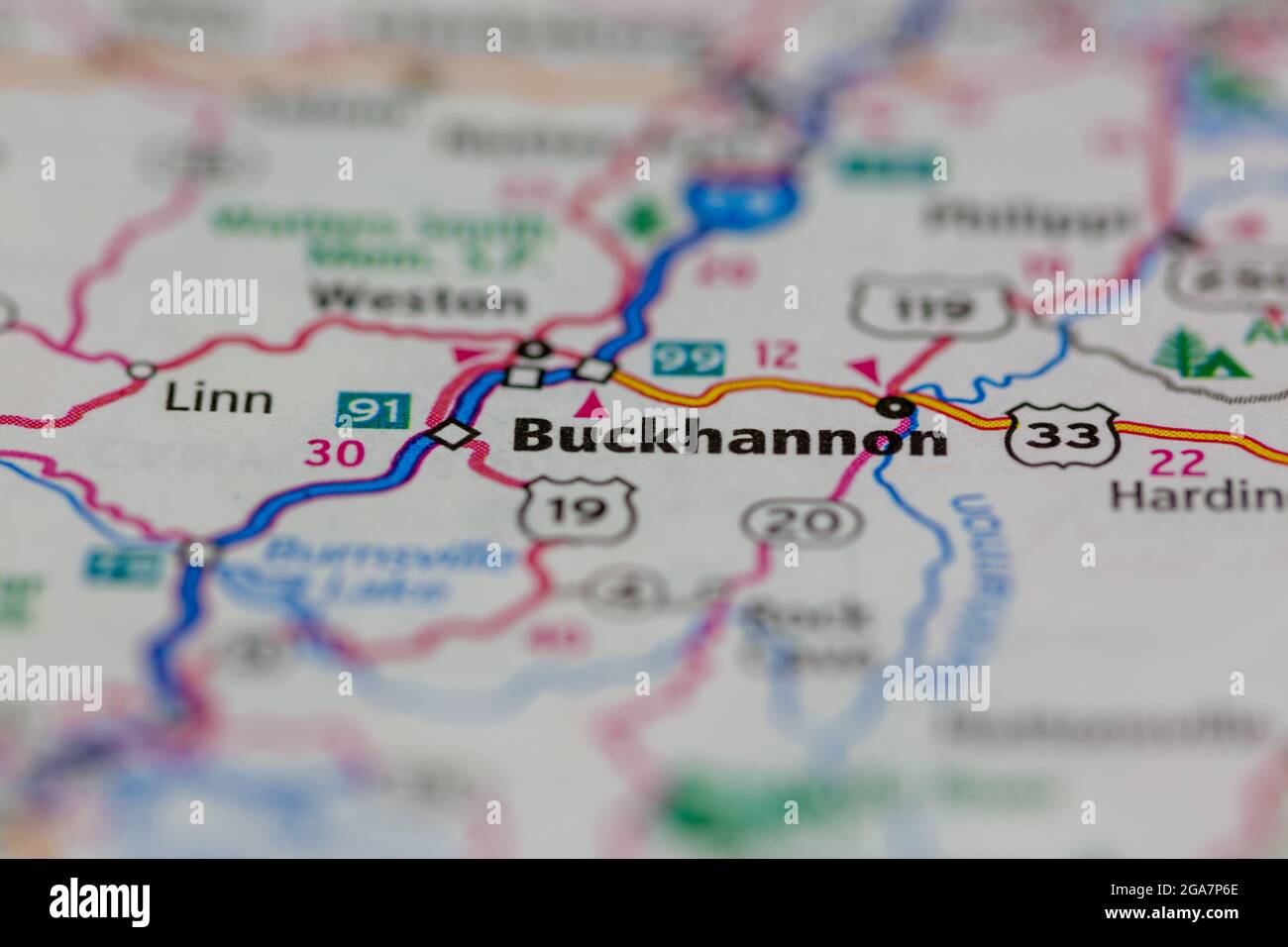 Map of buckhannon hires stock photography and images Alamy