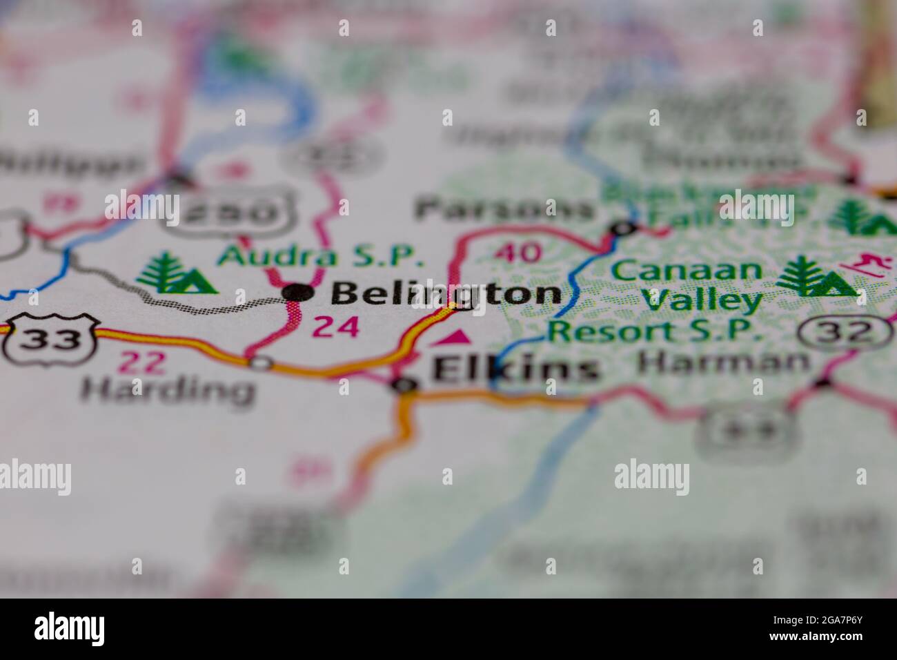 Map of belington virginia hires stock photography and images Alamy