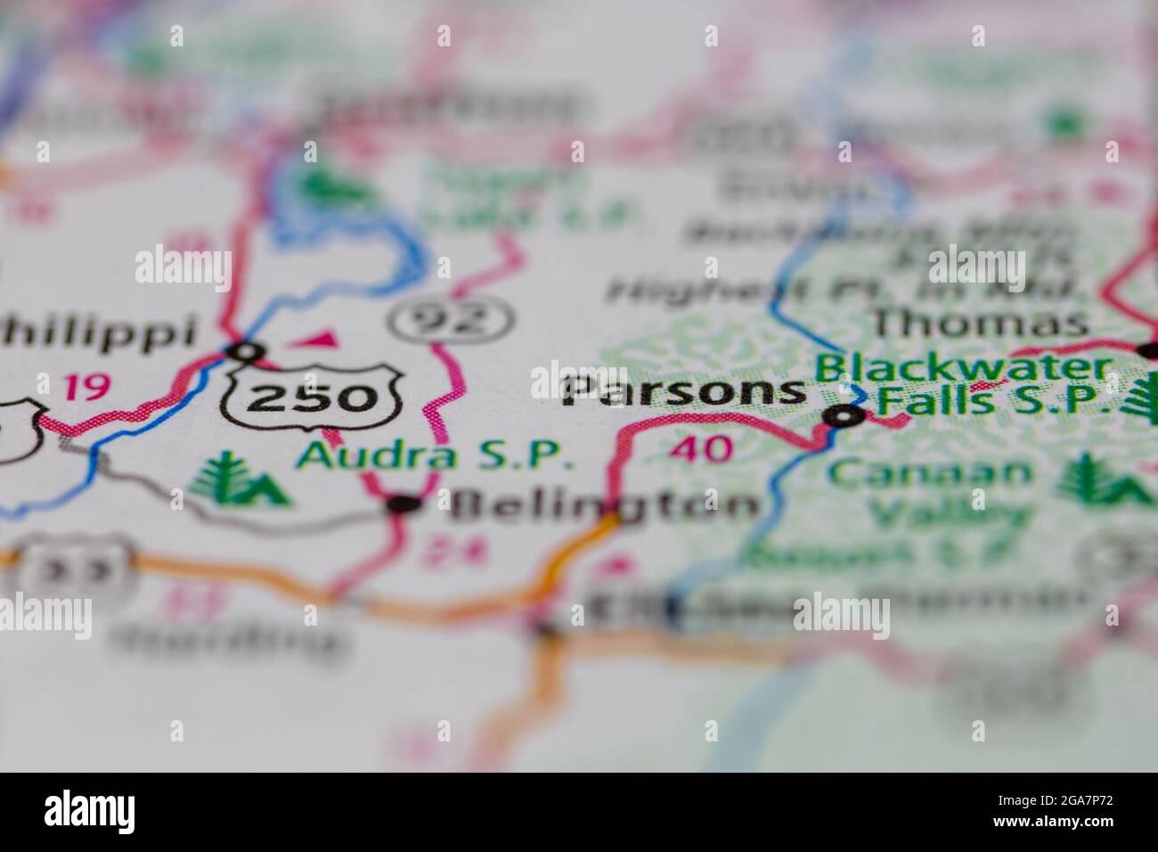 Map of parsons hires stock photography and images Alamy