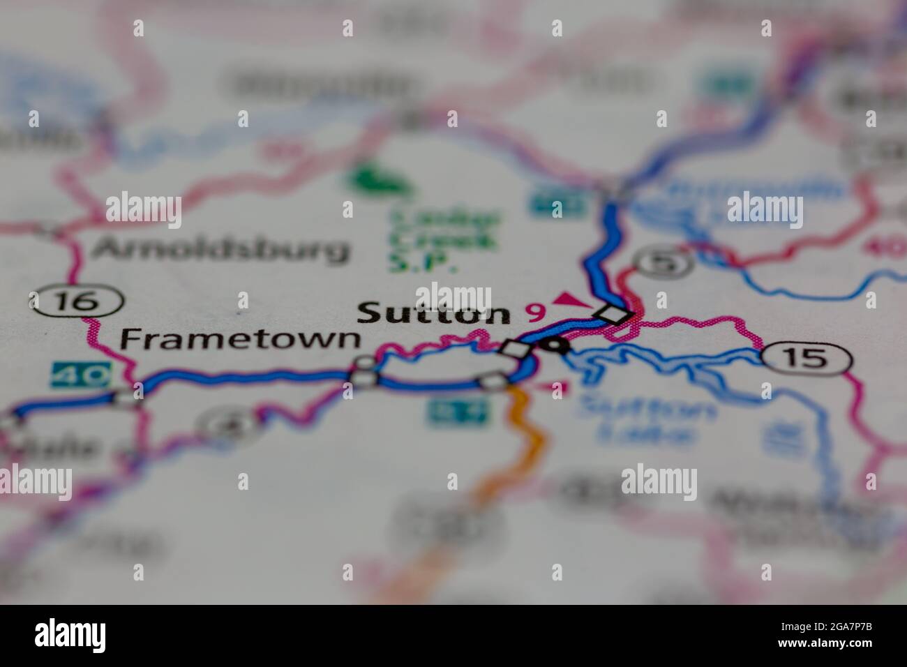 Sutton virginia map hires stock photography and images Alamy