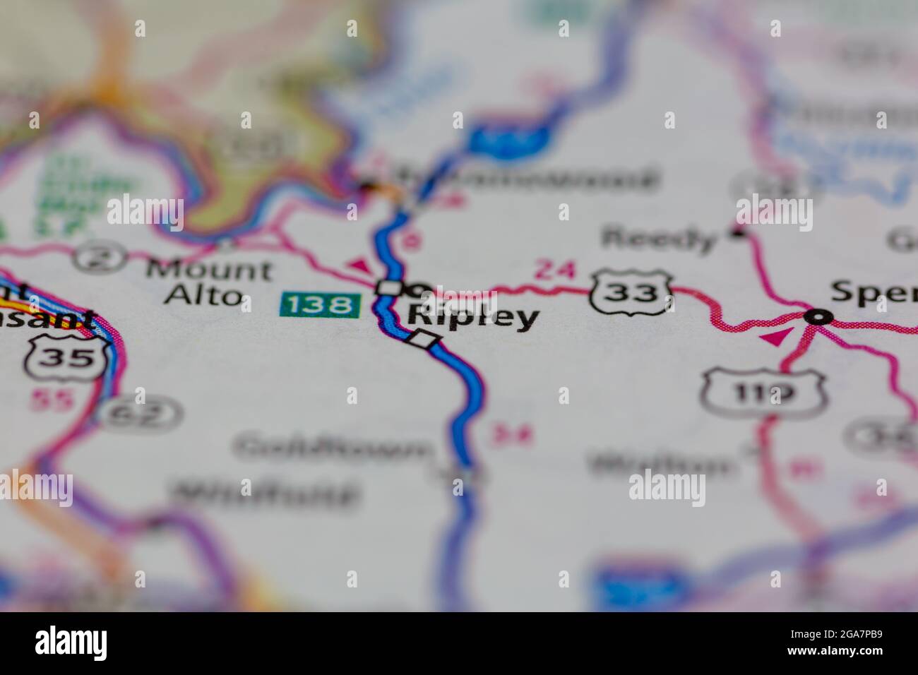 Map of ripley virginia hires stock photography and images Alamy