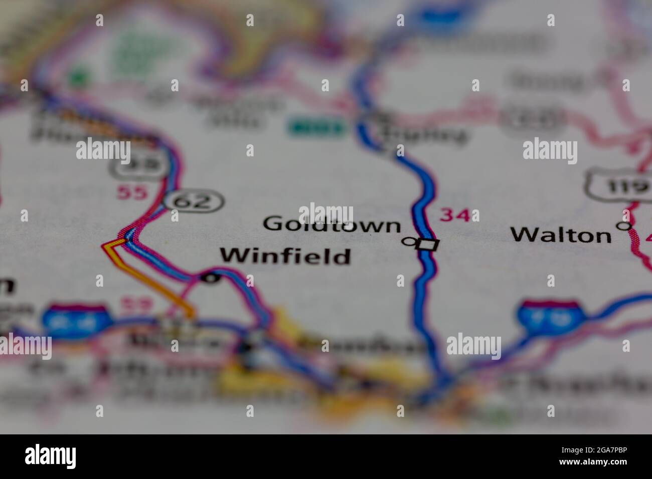 Map of goldtown hires stock photography and images Alamy