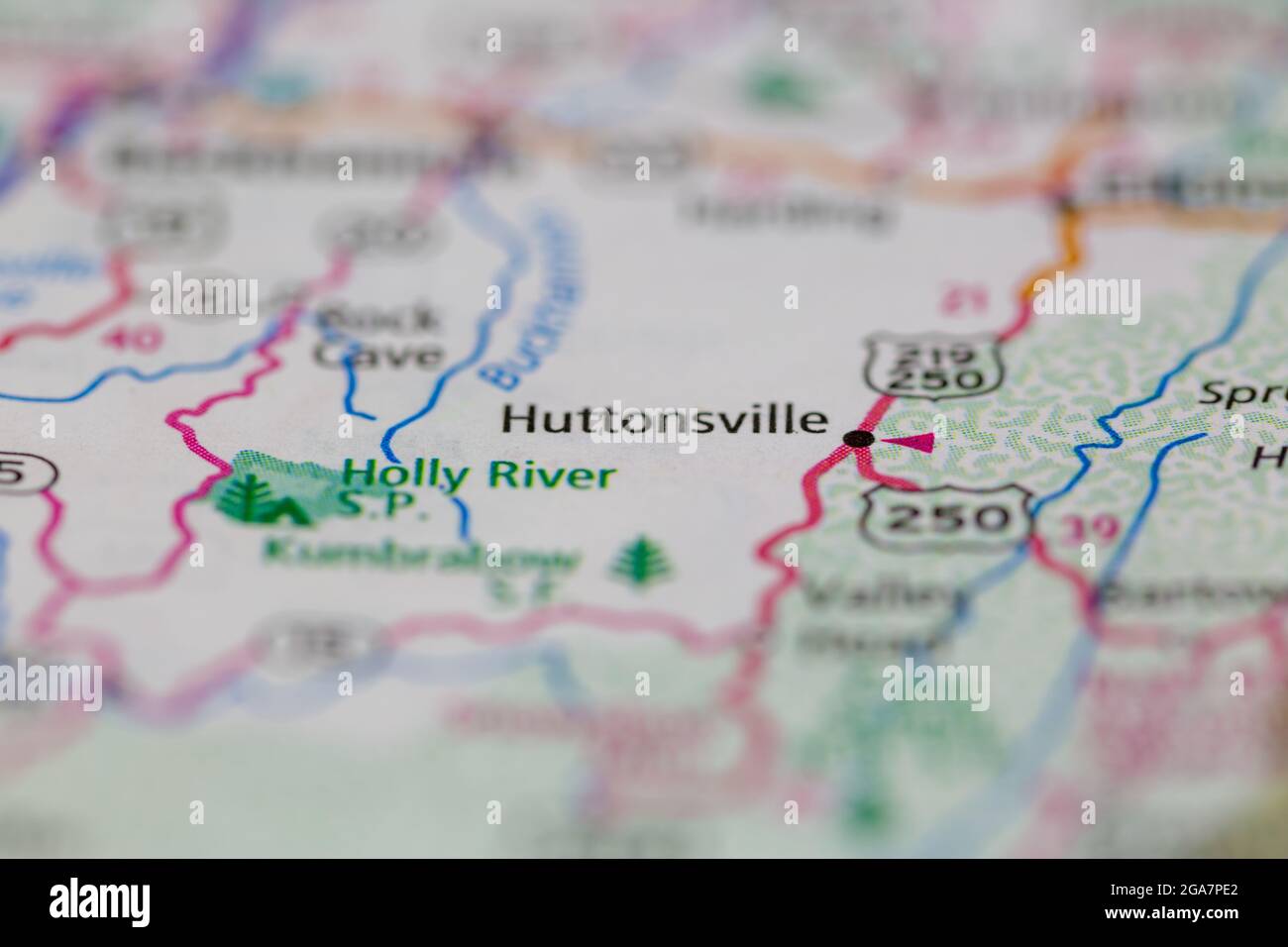 Map of huttonsville hires stock photography and images Alamy