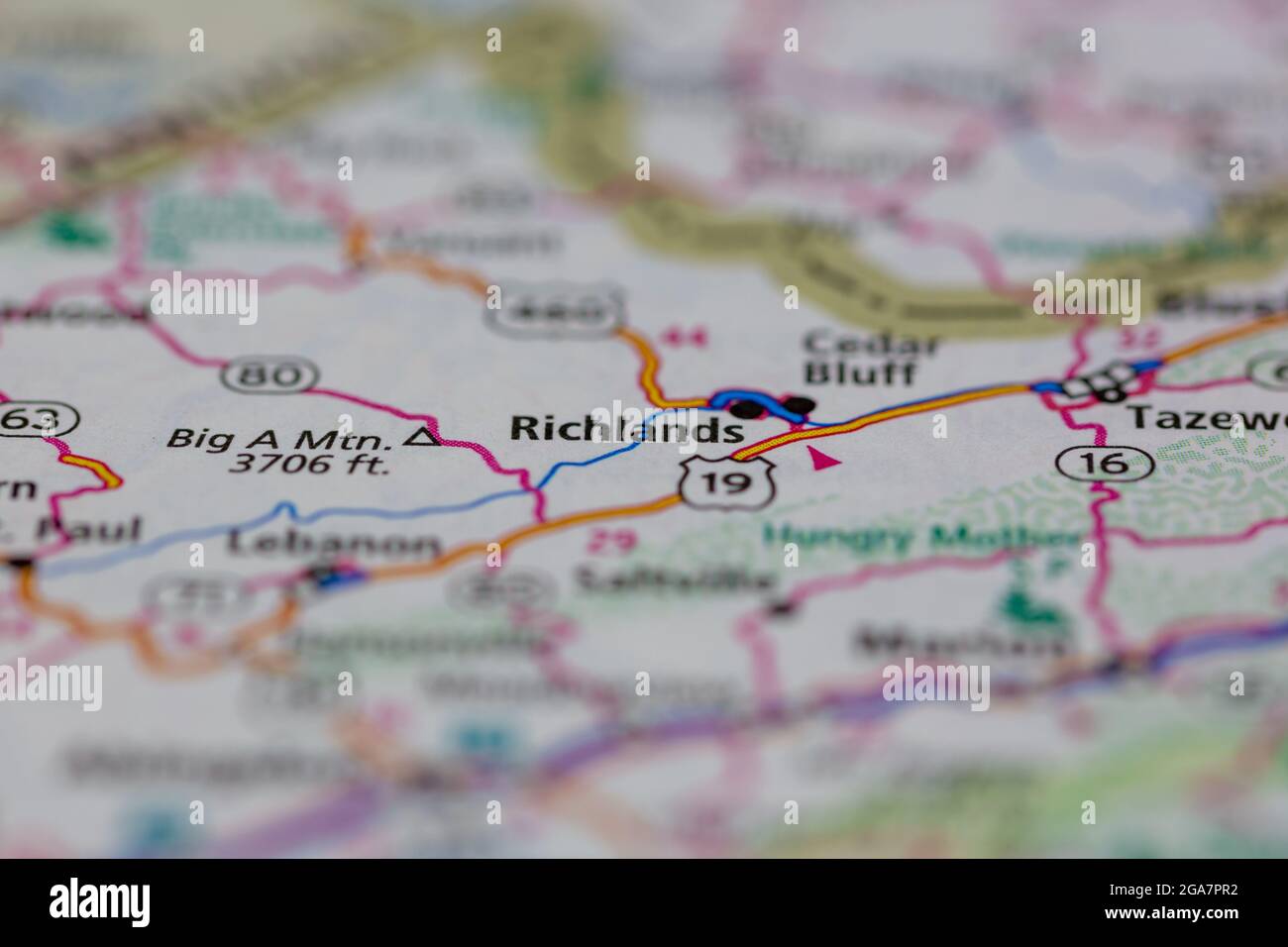 Richlands virginia map hires stock photography and images Alamy