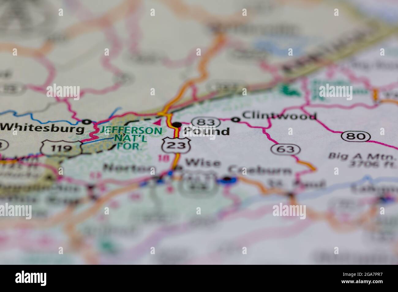 Pound virginia map hires stock photography and images Alamy