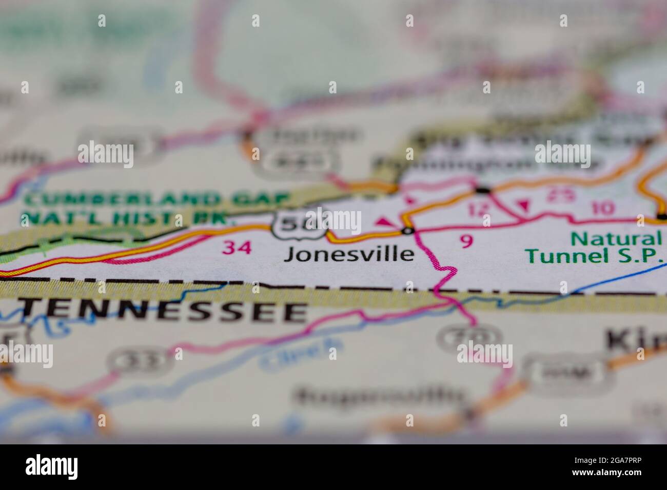 Map of jonesville virginia hires stock photography and images Alamy