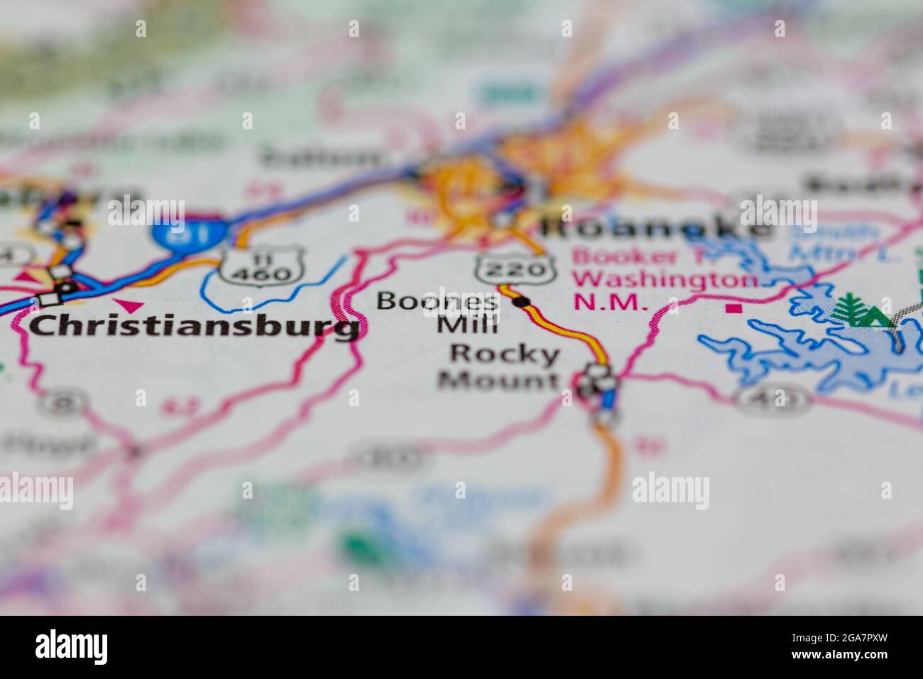 Boones mill virginia map hires stock photography and images Alamy