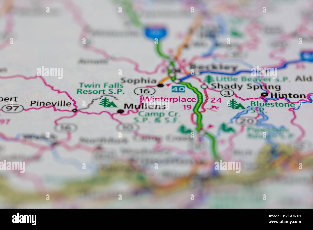 Map of mullens virginia hires stock photography and images Alamy