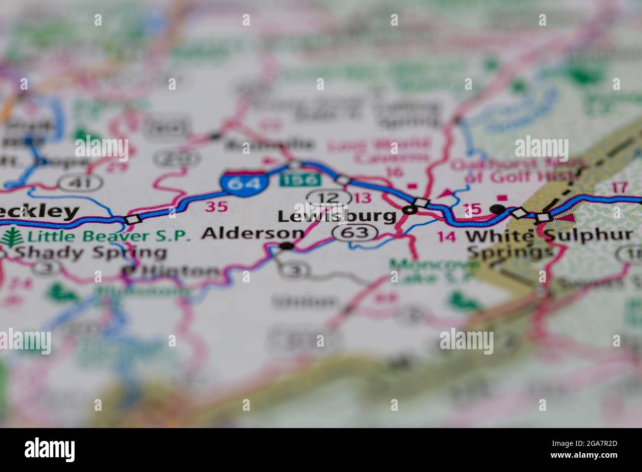 Map of lewisburg virginia hires stock photography and images Alamy